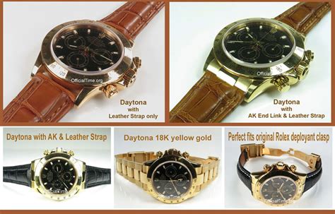 rolex chronograph rubber clasp|authentic rolex leather watch bands.